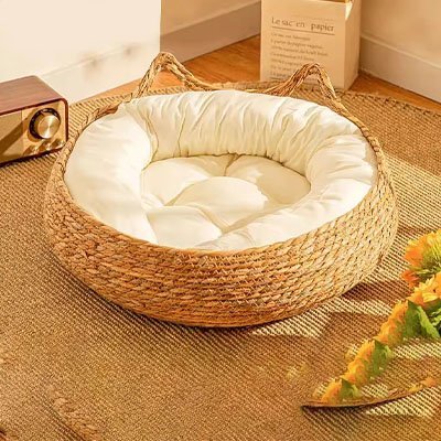 Panier osier Chat | Cosy - Natural - chat douillet